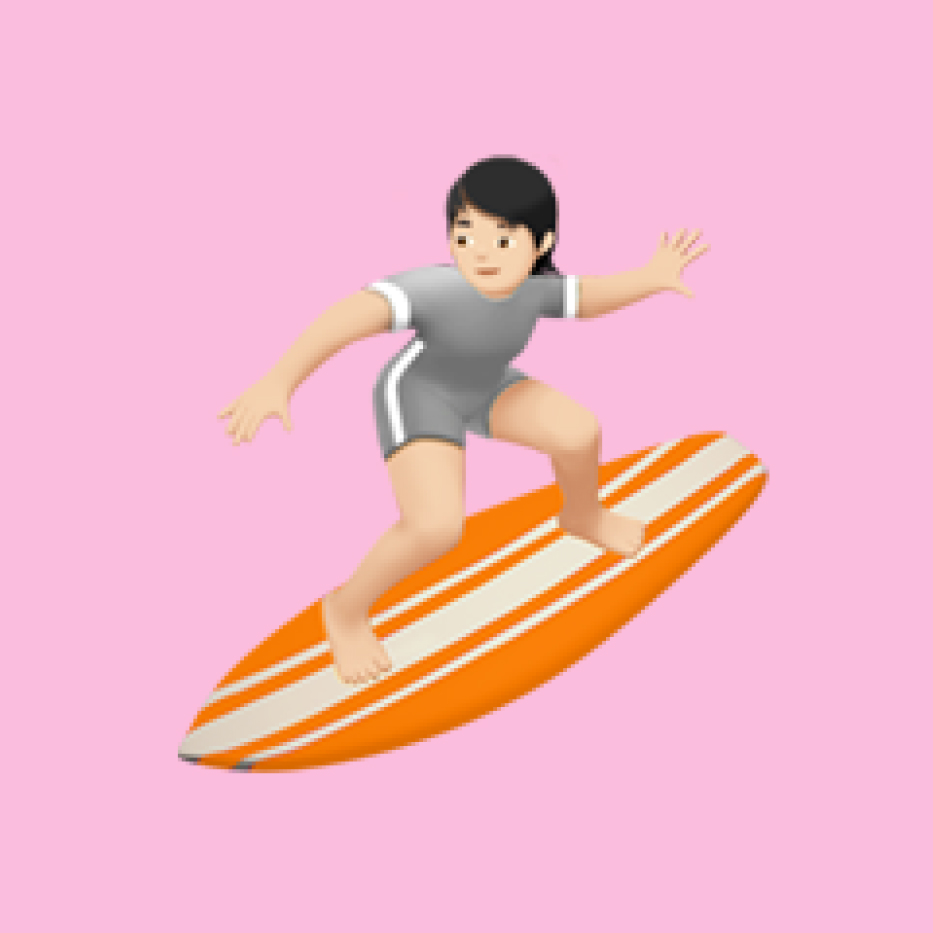 Surfer emoji