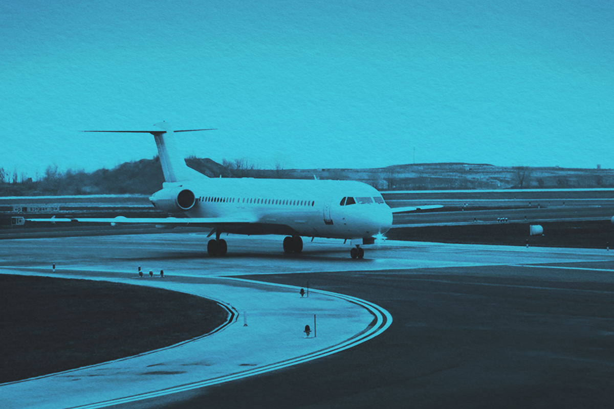 Airplane on tarmac at airport