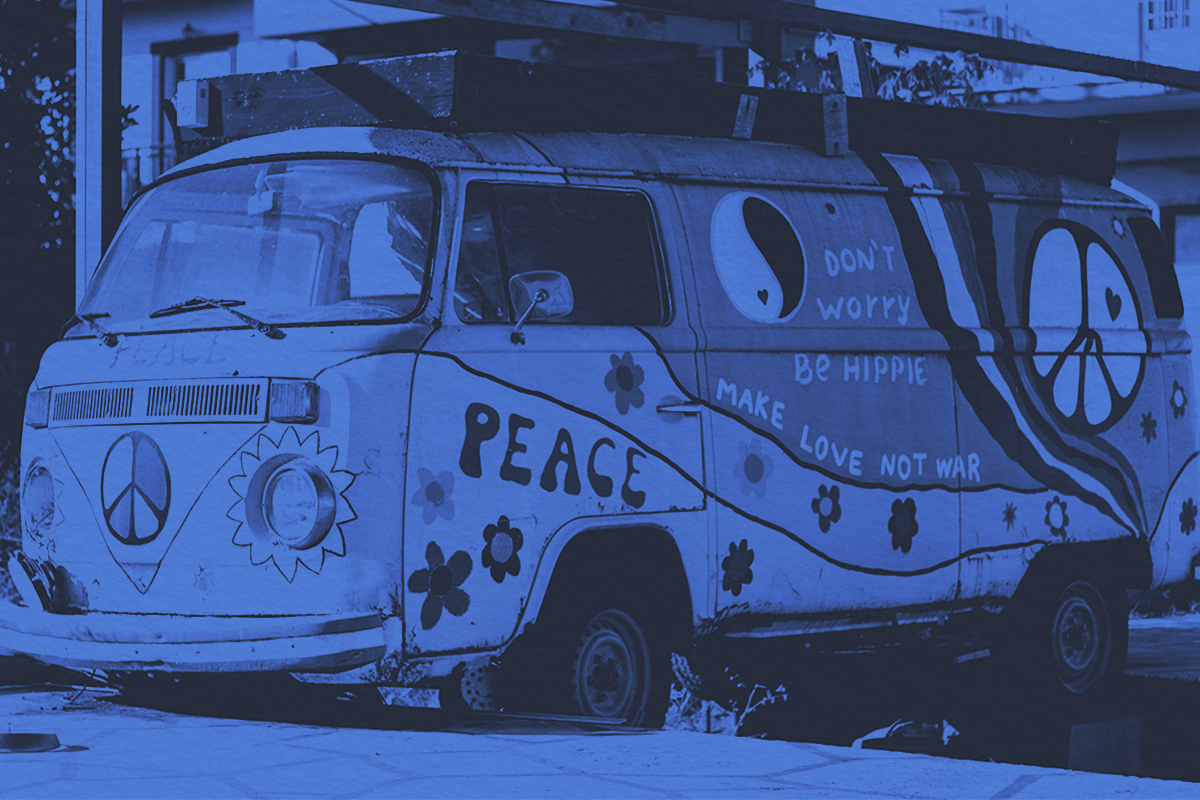 Hippie van exterior