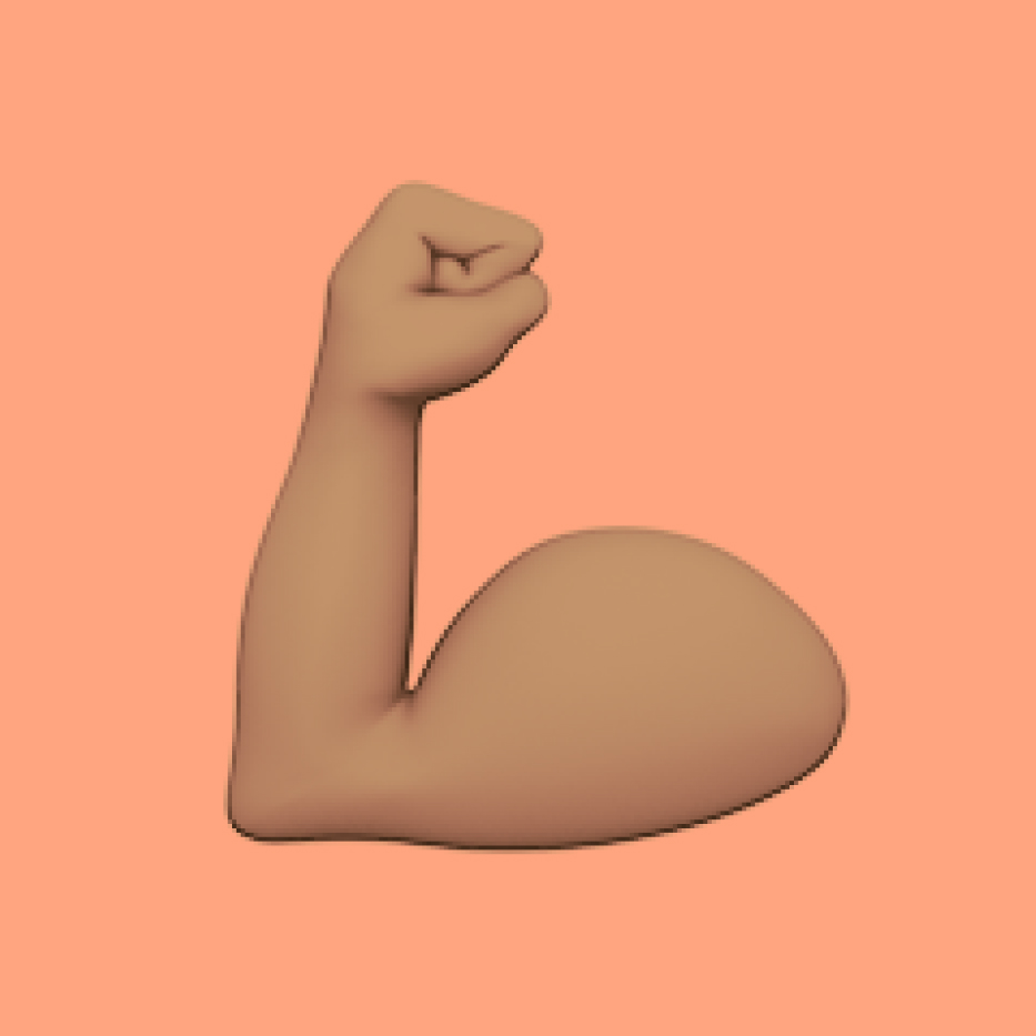 Flexed biceps emoji