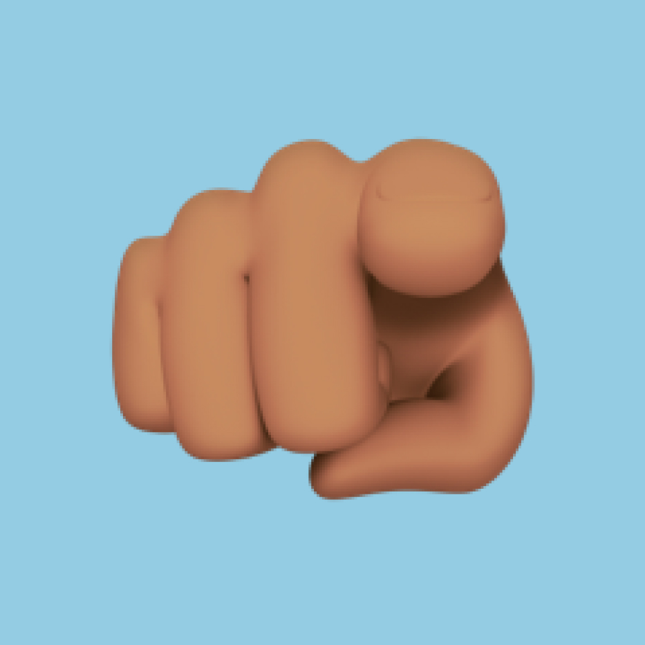 Index Pointing at the Viewer emoji