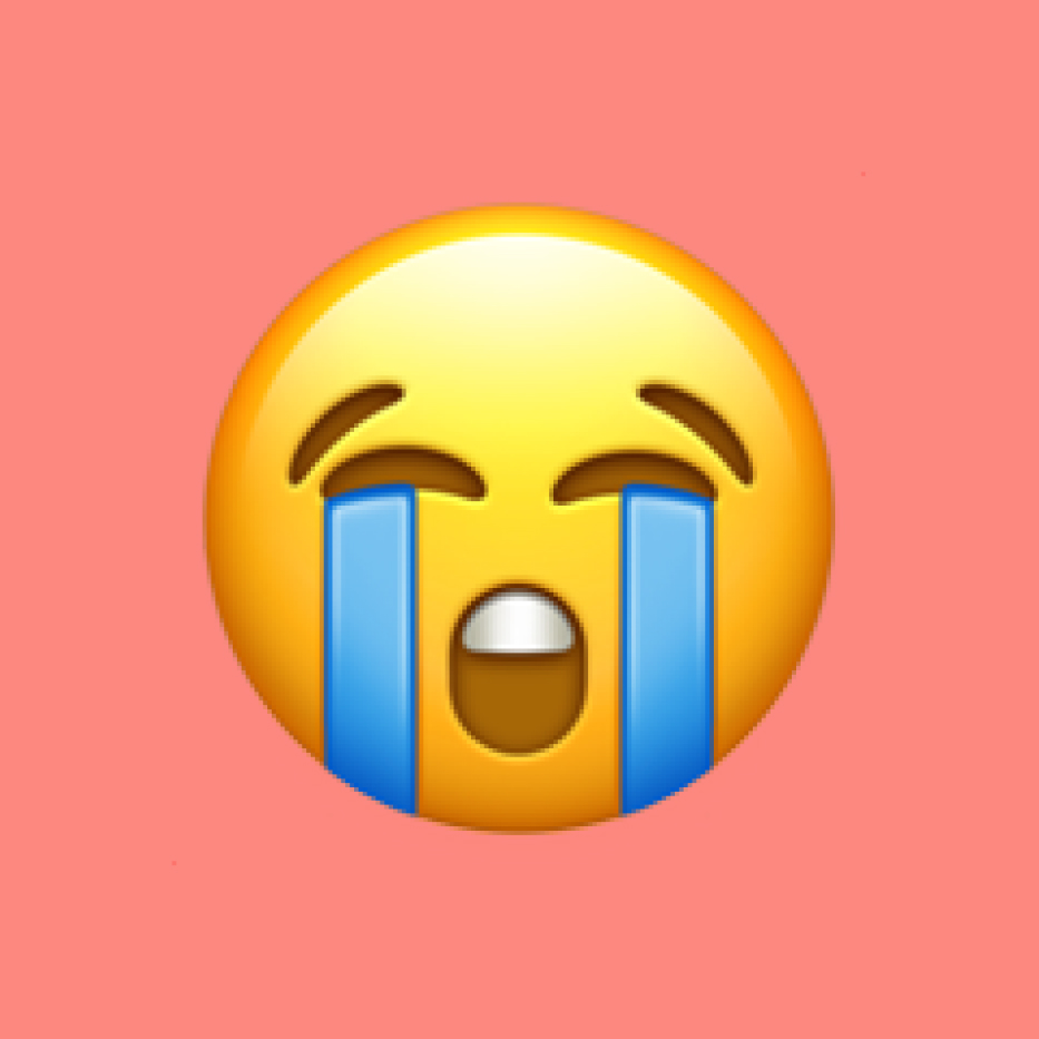 Loudly Crying Face emoji