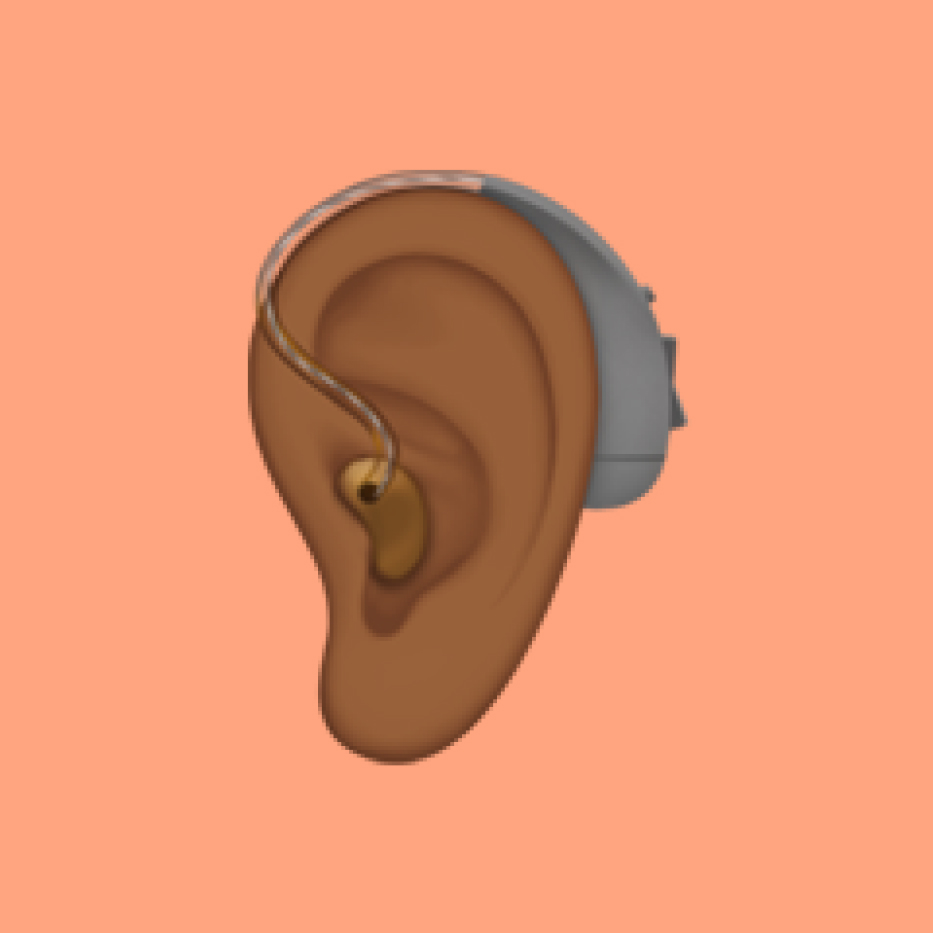 Ear with Hearing Aid emoji