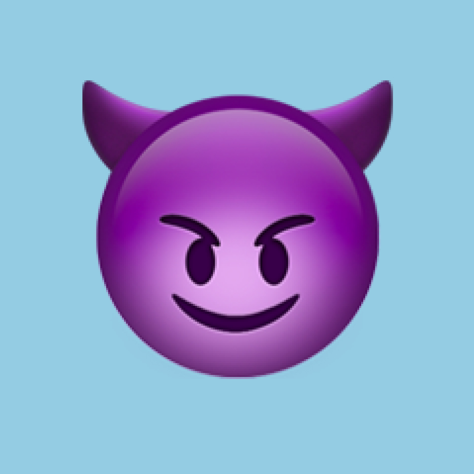 Smiling Face with Horns emoji