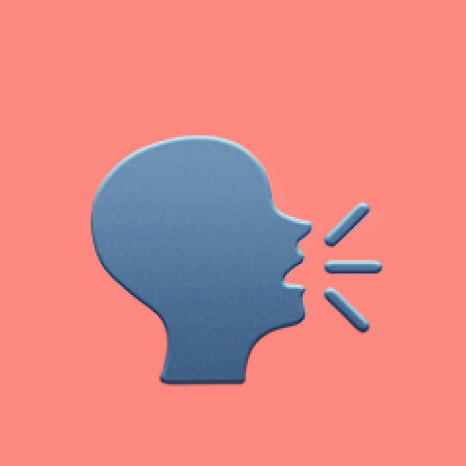 Speaking head silhouette emoji