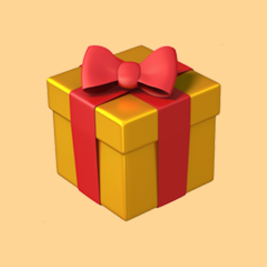 Wrapped present emoji