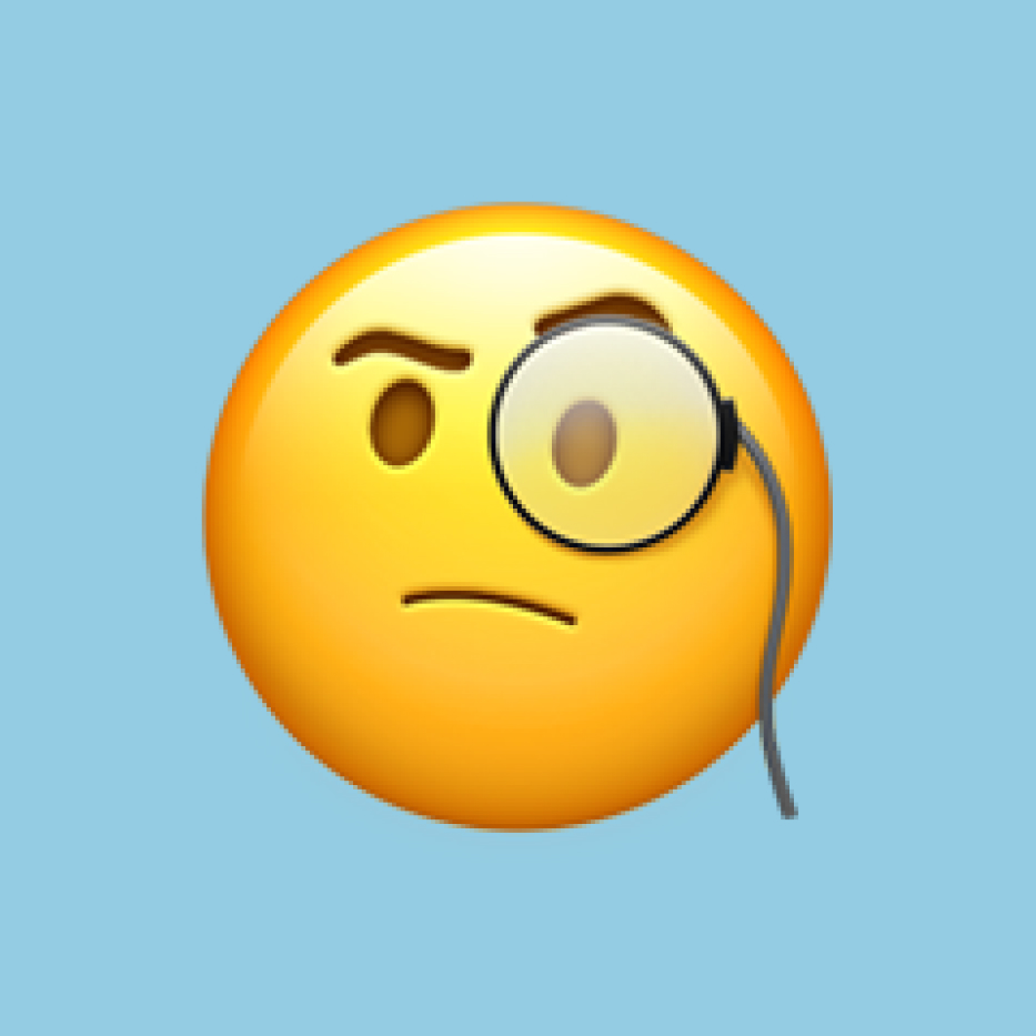 Face with Monocle emoji