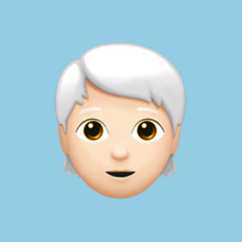 Person White Hair emoji