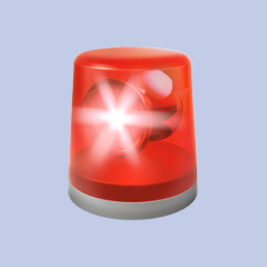 Police car light emoji