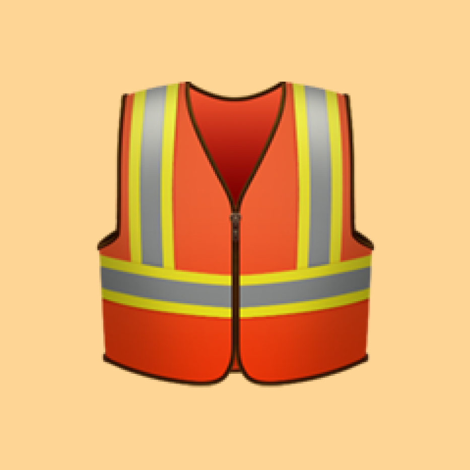 Safety vest emoji