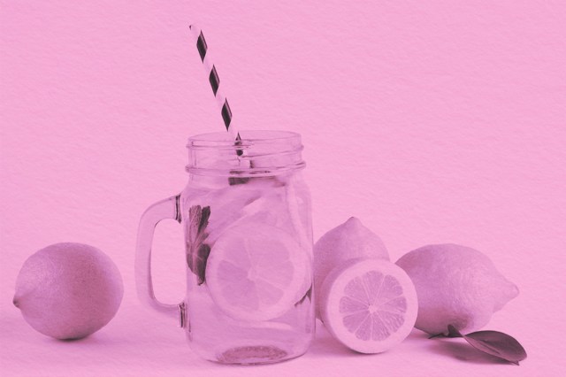 lemonade with lemon and mint